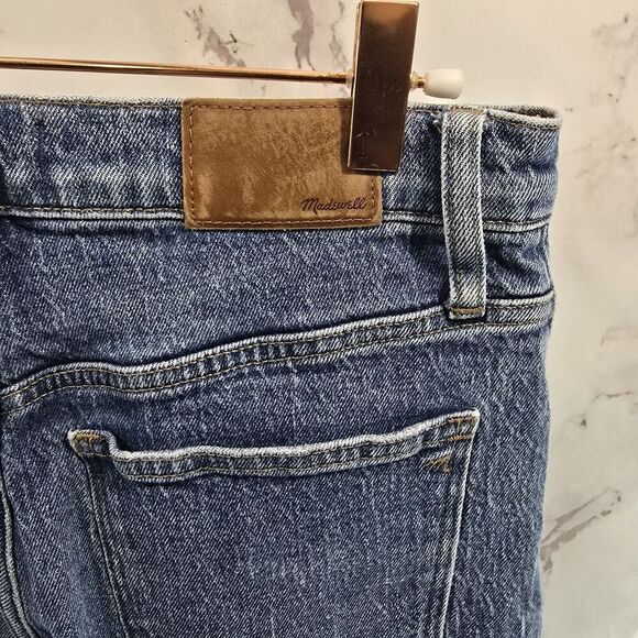 Madewell Jean Womens 27 X 27 High Rise Slim Crop Boyjean Lavern Acid Wash - Picture 12 of 13